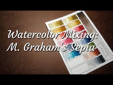 Watercolor Mixing: M. Graham's Sepia