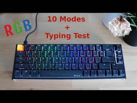 How to Customize RGB Lights on Ducky One 2 SF (+ MX Brown Typing Test)