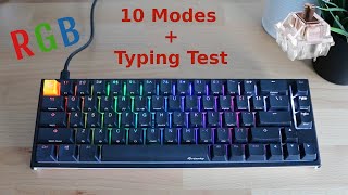 Video thumbnail for How to Customize RGB Lights on Ducky One 2 SF (+ MX Brown Typing Test) by aTechnical
