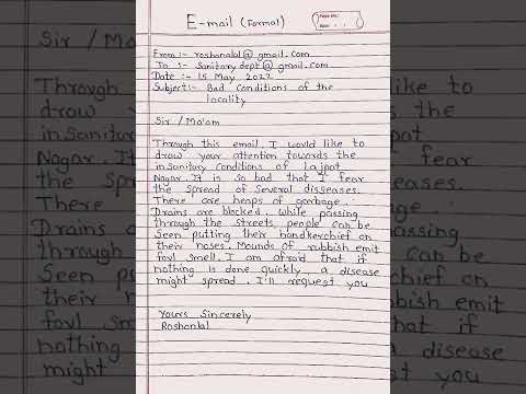 English E-mail writing ||  11th and 12th . #12thscience #11science #study