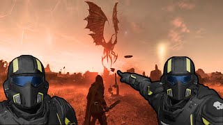 Hellbomb Trebuchet Destroys Dragonroach - Helldivers 2