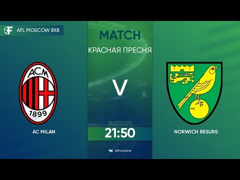 AFL20. Championa League. Day 5. AC MILAN-NORWICH RESURS.  Live