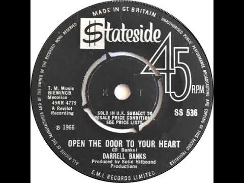 UK New Entry 1966 (315) Darrell Banks - Open The Door To Your Heart