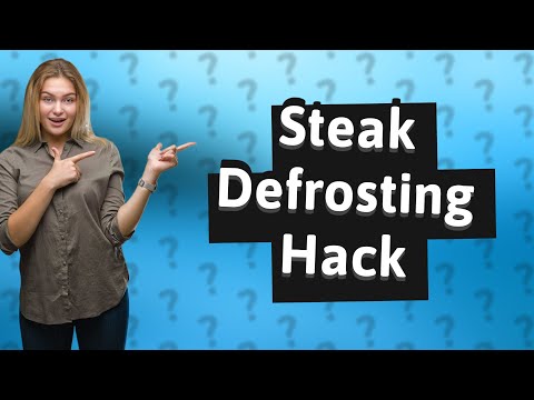 How do you defrost steak in 15 minutes?