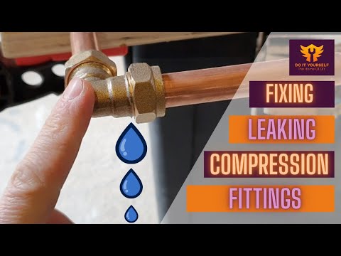 How To Fix a Leaking Compression Fitting | Stop Plumbing Leak