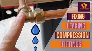 How To Fix a Leaking Compression Fitting | Stop Plumbing Leak