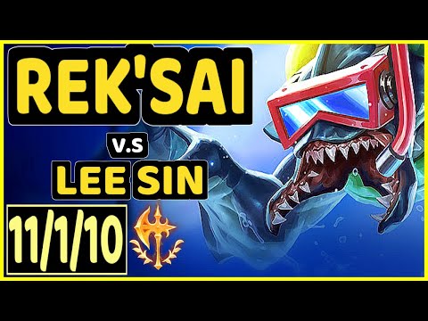 BGOB (REK'SAI) vs LEE SIN - 11/1/10 KDA JUNGLE GAMEPLAY - BR Ranked GRANDMASTER