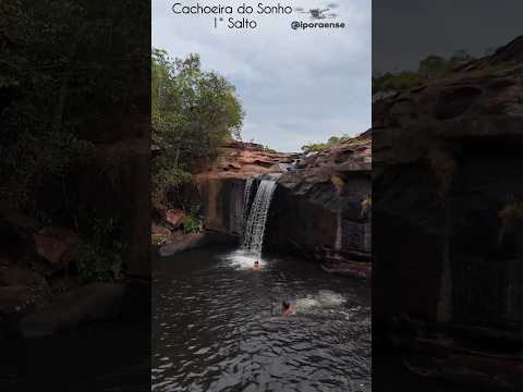PARAÚNA GOIÁS, PROJETO VISÃO AÉREA - CACHOEIRA DO SONHO PRIMEIRO SALTO.