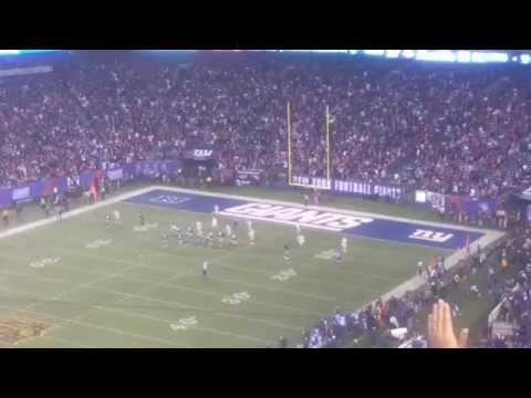 Giants vs 49ers 10/11/15 Eli to Larry Donnell for the Game Winning Score