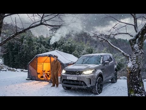 Camping navideño sobre un acantilado vertiginoso 🎄 Una noche impresionante con un perro 💚