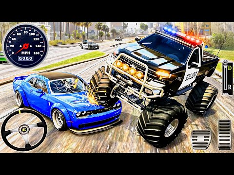 Police Monster Truck Demolition Derby Arena - Extreme Car Crash Stunts Racing : Android GamePlay #2
