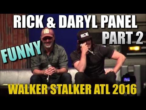 The Walking Dead Andrew Lincoln And Norman Reedus Panel Walker Stalker Atlanta 2016 PART 2