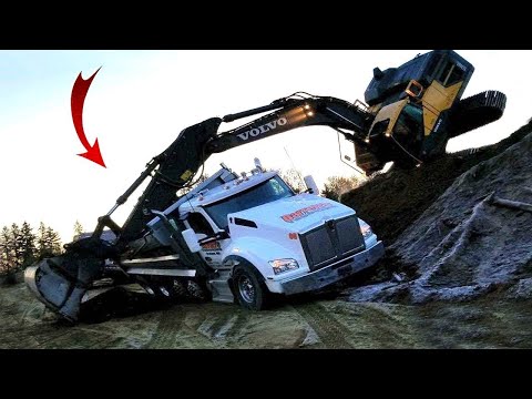Top 20 Dangerous Excavator & Dump Truck Operator Skill! Heavy Truck & Excavator Crash Compilation
