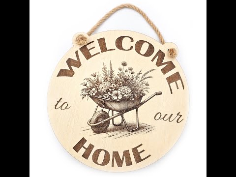 Welcome to our home Gardening Themed Plaque
