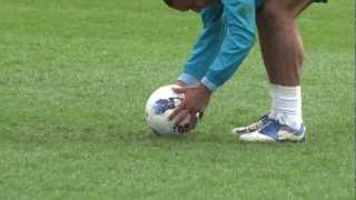TOP CORNER! Nigel De Jong free kick and celebration dance - INSIDE TRAINING - HD