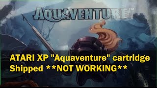 Atari XP "Aquaventure" Standard Edition Cartridge Shipped **NOT WORKING**