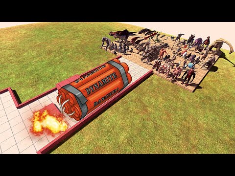 ⚡ DYNAMITE JUMP - All Units vs Contact Mine - 🦖 Animal Revolt Battle Simulator 🦕