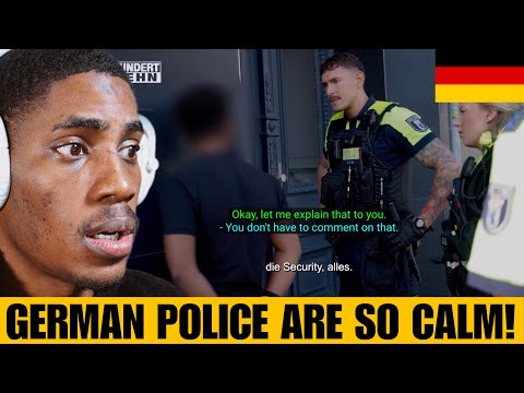 American Reacts to German Police Responding Mit Messer bedroht