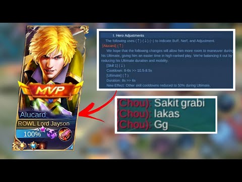 *New Buffed Alucard is Here😱 | King of Lifesteal Alucard is back!! - Yuzuke Jr