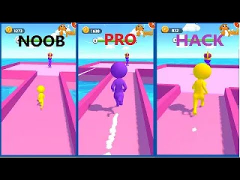 NOOB vs PRO vs HACKER in Giant Rush!