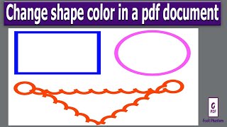 How to change shape color of a pdf document in Foxit PhantomPDF