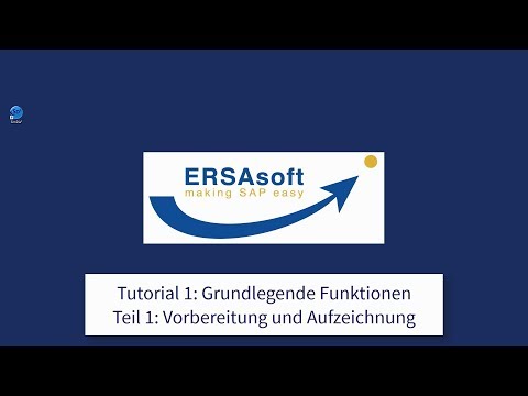 SimDia² Tutorial 1-1: Excel-SAP Import automatisieren - Vorbereitung und Import-Aufzeichnung in SAP