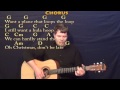 Christmas Don T Be Late Chipmunks Strum Guitar Cover Lesson In G With Chords Lyrics