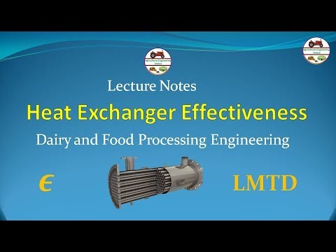 Heat Exchanger Effectiveness Lecture