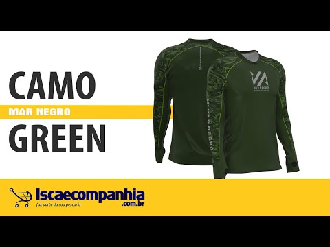 Vídeo Camiseta Mar Negro Premium Flex 30201 - Camo Green