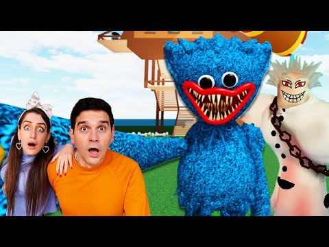 LET'S ESCAPE FROM HUGGY WUGGY AND THE MAD SCIENTIST FROM ROBLOX!! WITH ANITA STORIES ESCAPE ROOM!!!