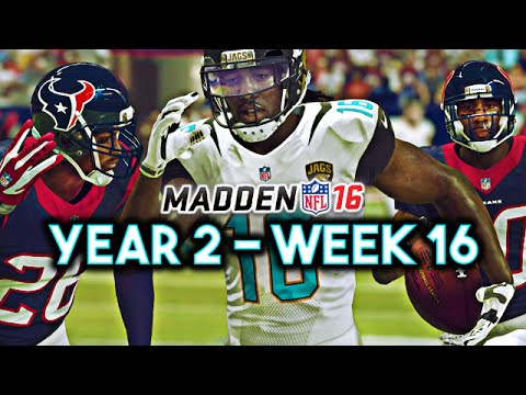 Madden 16 Jaguars Connected Franchise Year 2 - Week 16 @ Texans Ep.37
