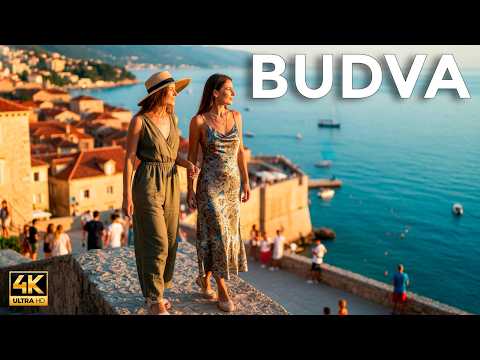 Budva at Sunset | Montenegro Walk Tour 4K 60fps | Why Does Everyone Love This Coastline?