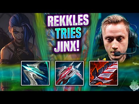 REKKLES TRIES SOME JINX! - KC Rekkles Plays Jinx ADC vs Vayne! | Season 2022