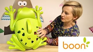 Frog Pod Boon - Organizer na zabawki kąpielowe - Żaba