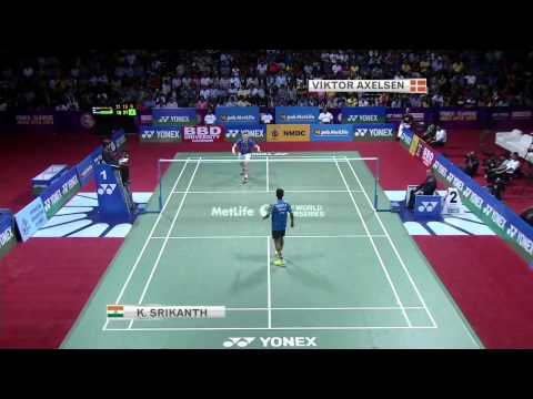 Viktor Axelsen vs K. Srikanth | MS F Match 5 - YONEX Sunrise India Open 2015