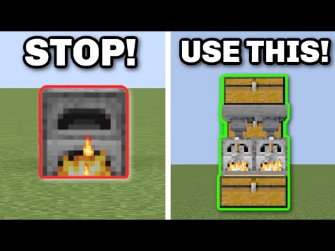 The EASIEST AUTOMATIC FURNACE for UNLIMITED XP! I Minecraft (1.19) Java/Bedrock