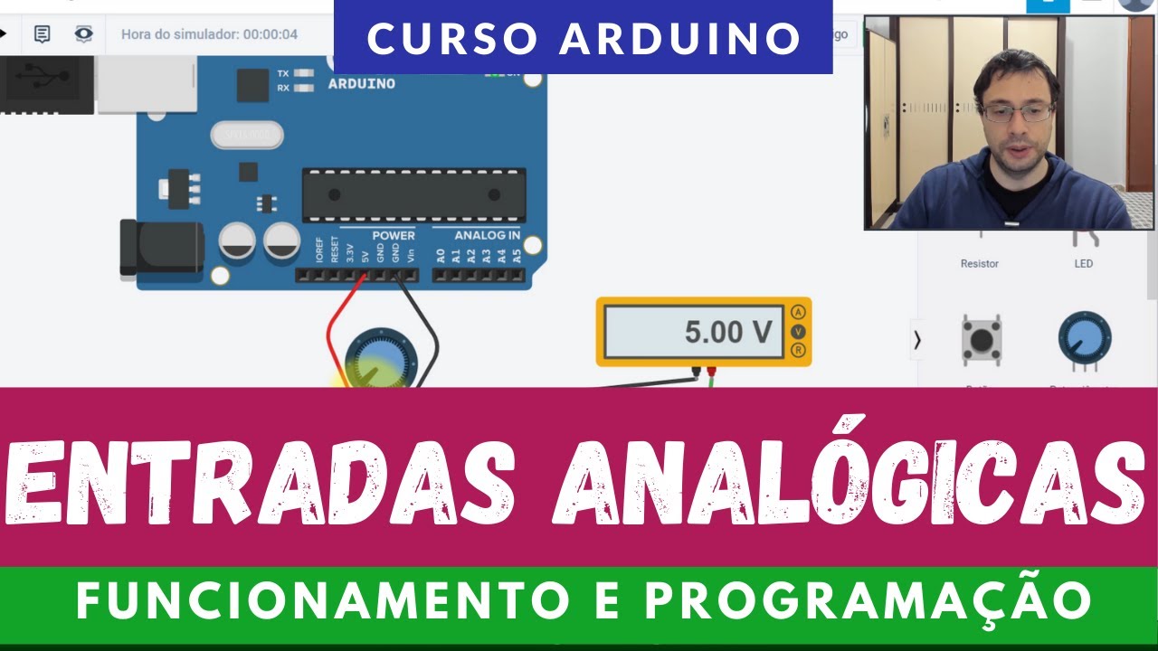 ARDUÍNO #46: ENTRADAS ANALÓGICAS - COMO FUNCIONAM E COMO PROGRAMAR