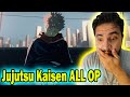jujutsu kaisen - all openings reaction