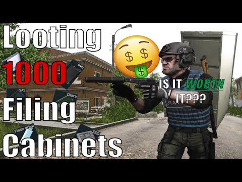 Are Filing Cabinets Worth Looting in Escape From Tarkov? Looting 1000 Filing Cabinets to find out!