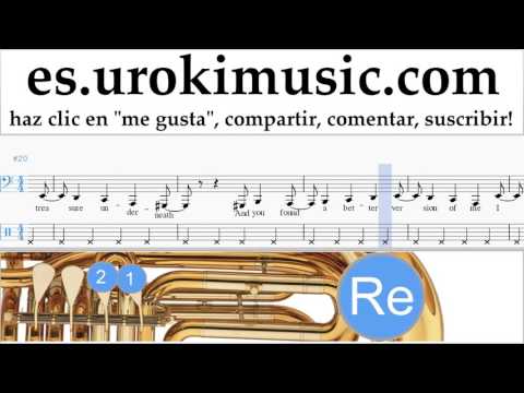 Tutorial de Tuba Katy Perry - Into Me You See Clases Notas Parte#2 um-b927