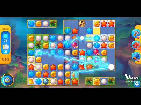 Fishdom. 9284 level no boosters and diamonds. 14 moves