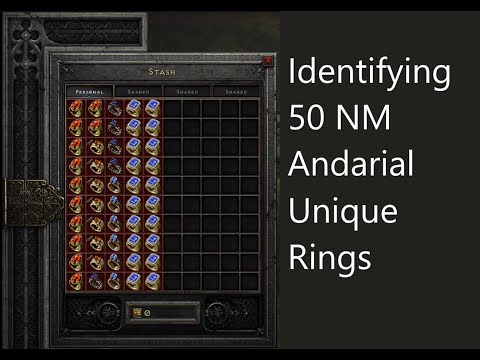 Identifying 50 NM Andarial Unique Rings - Diablo 2 Resurrected