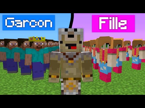 I pitted 100 Boys against 100 Girls on Minecraft to see who was the Best!