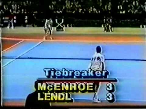 Lendl vs McEnroe - Incredible Point - Tiebreaker 1983