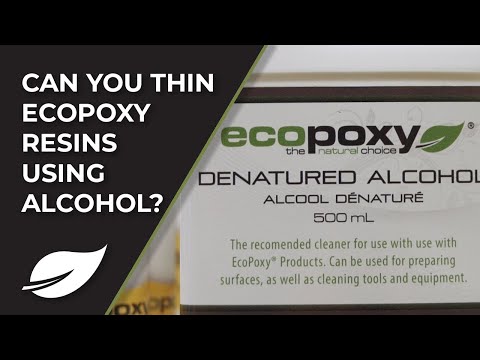 Part of a video titled Can You Thin EcoPoxy Resins Using Alcohol? - YouTube