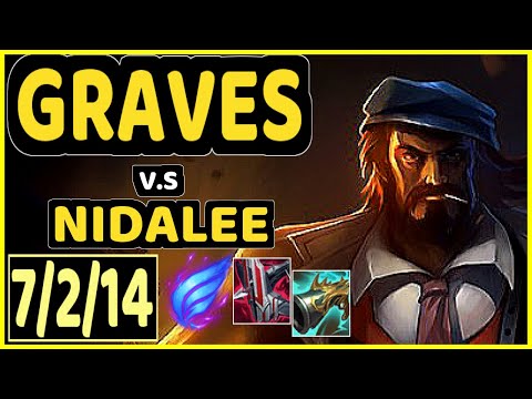 GRAVES vs NIDALEE - 7/2/14 KDA JUNGLE GAMEPLAY - BR Ranked MASTER
