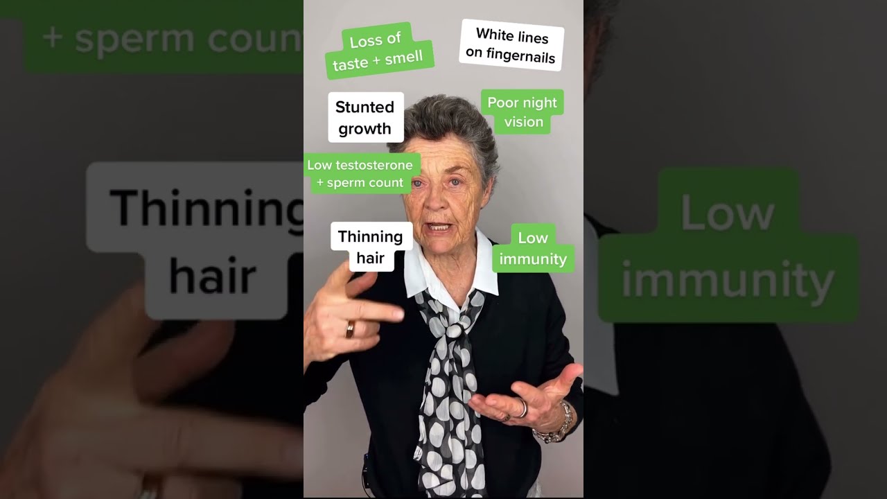 What is characteristic of zinc deficiency? Tipseri