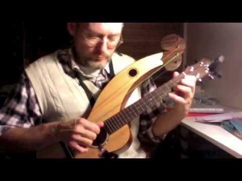 aNueNue Electric Tenor Harp Ukulele 2012 - Natural Satin Wood Grain image 14