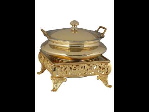 Heritage brass chowki chafing dishes, usage/application: hom...
