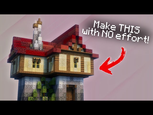 How to make ANY house with ZERO experience! [Tutorial Video] Minecraft Map